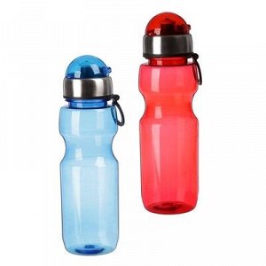 Бутылка для воды 780 мл, с соской и крышкой, микс, 6.5х24.5 см