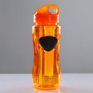 Бутылка для воды 520 мл, питьевая, спортивная, микс, 7х21 см
