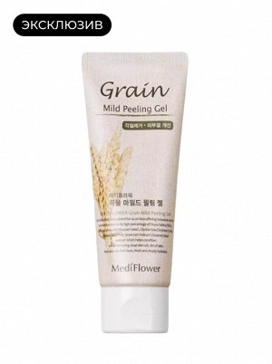 Medi Flower Gel Peeling Grain Mild Гель пилинг для лица гипоаллергенный со злаками, 100 мл