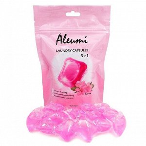 Жидкое средство для стирки в капсулах 3в1 Aleumi SAKURA (1 камера 8гр/30 шт) (Китай), шт