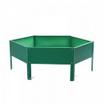 Клумба оцинкованная d=60 см, h=15 см, ярко-зеленый