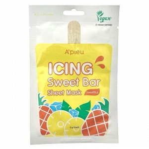 Тканевые маски-мороженое "АНАНАС" A'Pieu Icing Sweet Bar Sheet Mask, шт