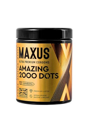 Презервативы Maxus Amazing,  латекс,текстурированные 12 шт.