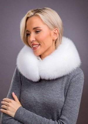 Платок белый песец