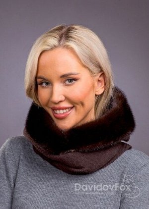 Платок норка браун