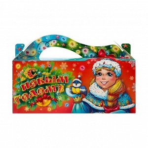 Подарочная новогодняя коробка «Снегурочка»23x10x10 см