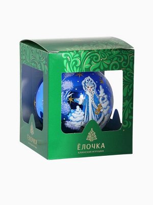 Ёлочный шар «Снегурочка» новогодний, d=9.5 см, МИКС