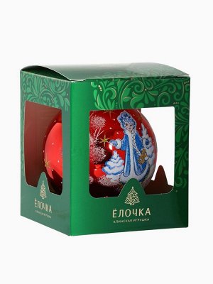 Ёлочный шар «Снегурочка» новогодний, d=9.5 см, МИКС
