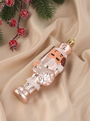 Ёлочные игрушки 2 шт. «Зимнее волшебство. Щелкунчик», 14x3 см, золото