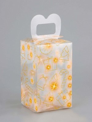 Коробка подарочная новогодняя складная ПВХ «Загадай желание» 12x7x7 см