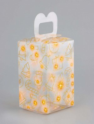 Коробка подарочная новогодняя складная ПВХ «Загадай желание» 12x7x7 см