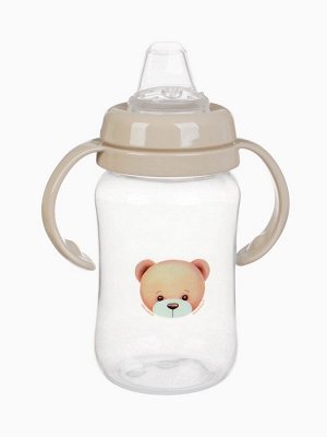 Поильник - непроливайка Baby Bear с силиконовым носиком, 270 мл., бежевый Mum&amp;Baby