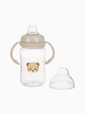 Поильник - непроливайка Baby Bear с силиконовым носиком, 270 мл., бежевый Mum&amp;Baby