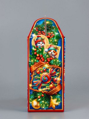 Коробка подарочная новогодняя, складная «Зимняя сказка» 23x8.5x23 см
