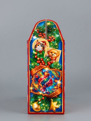 Коробка подарочная новогодняя, складная «Зимняя сказка» 23x8.5x23 см