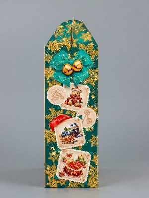 Подарочная коробка новогодняя «Вкус детства», для сладких подарков, 17x7x25.5 см