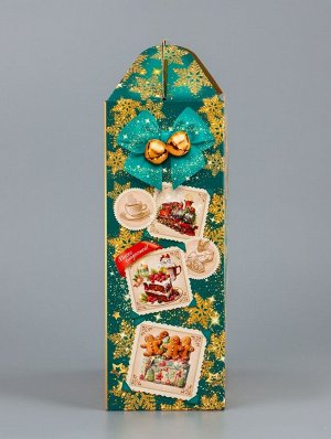 Подарочная коробка новогодняя «Вкус детства», для сладких подарков, 17x7x25.5 см