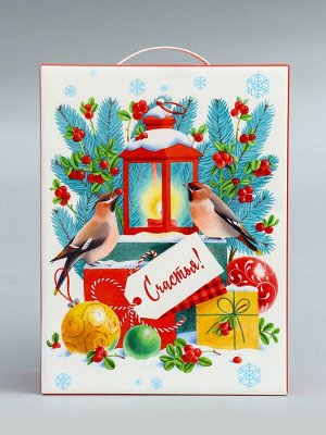 Подарочная новогодняя коробка «Открытка» 23.5x10x30.5 см