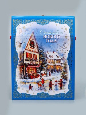 Коробка подарочная новогодняя, 20x10x26.5 см