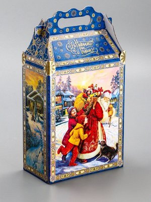 Подарочная новогодняя коробка «Атмосфера», для сладких подарков, 17.8x10x32.5 см