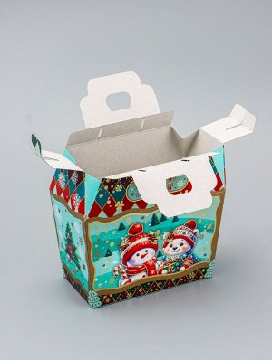 Коробка подарочная новогодняя «Исполнения желаний» 19.5x17x11 см