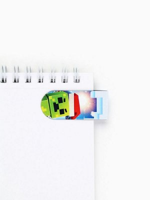 Подарочный набор новогодний, магнитная закладка и блок бумаг 30 листов «Пиксели»
