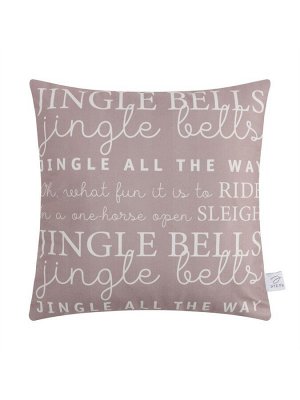 Наволочка декоративная новогодняя «Этель. Jingle bells», 40x40 см, велюр