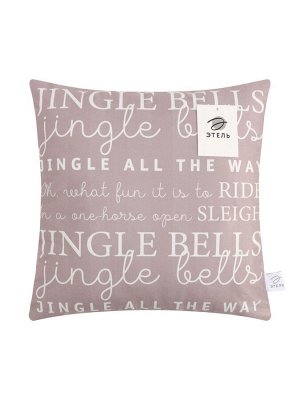 Наволочка декоративная новогодняя «Этель. Jingle bells», 40x40 см, велюр