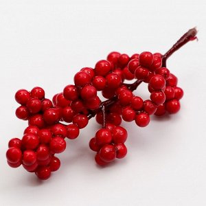 Ягоды для декора красные, 12x6x3 см