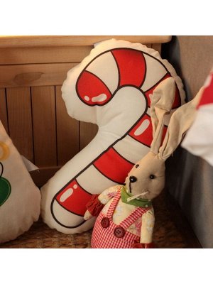 Подушка Этель «Candy cane» 28x36 см, 100 п/э, велюр