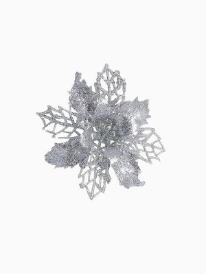 Ёлочные игрушки 4 шт. «Зимнее волшебство. Цветы ажурные - блеск», 8x8 см, МИКС