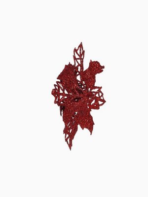 Ёлочные игрушки 4 шт. «Зимнее волшебство. Цветы ажурные - блеск», 8x8 см, МИКС