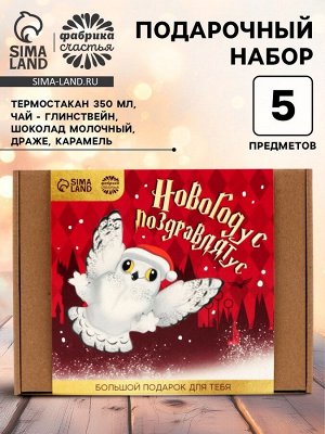 Подарочный набор гифтбокс «Новогодус Поздравлятус»