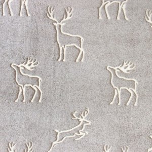Плед светящийся в темноте «Этель Олени», 180x200 см,100% п/э, корал-флис 220 г/м²