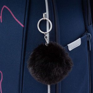 Ранец школьный формованный GRIZZLY с анатомической спинкой, на ножках, для девочек