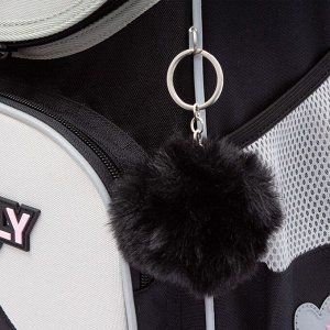 Ранец школьный GRIZZLY суперлегкий с анатомической спинкой, на ножках, с мешком для обуви, для девочки