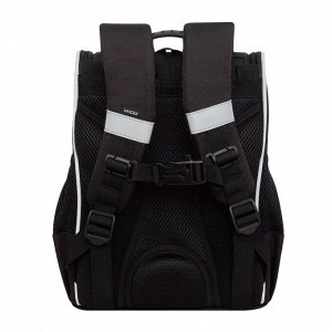 Ранец школьный GRIZZLY суперлегкий с анатомической спинкой, на ножках, с мешком для обуви, для девочки
