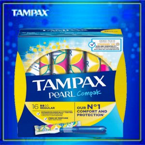 TAMPAX Compak Pearl Тампоны женские гигиенические с аппликатором Regular Duo16шт