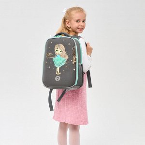 Новый ранец GRIZZLY с двумя отделениями, для девочек