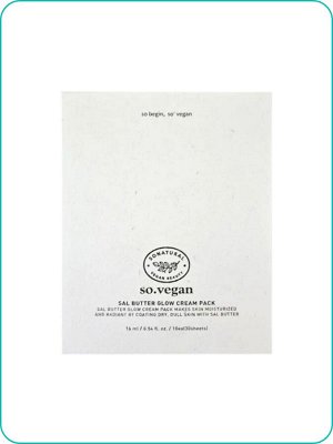 So Natural So Vegan Sal Butter Glow Cream Pack набор увлажняющих крем-масок.223гр Ю. Корея