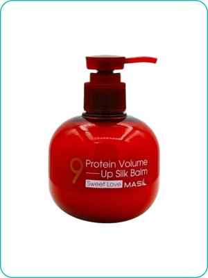 Masil 9 Protein Volume Up Silk Balm Sweet Love,Парфюмированный несмываемый бальзам для объема 180мл Ю. Корея