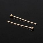 Штифт с шариком СМ-1103-14, 2 см, 50 гр (±310 шт), цвет золото