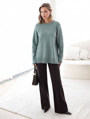 Брюки из эластичного микро-вельвета черный