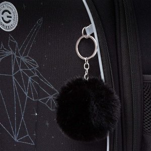 Ранец школьный формованный GRIZZLY с анатомической спинкой на ножках, для девочки