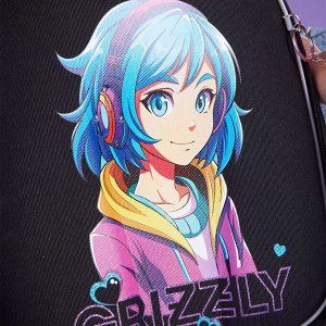 Ранец школьный формованный GRIZZLY с анатомической спинкой на ножках, для девочки