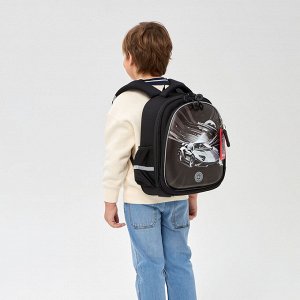 Ранец школьный формованный GRIZZLY с анатомической спинкой на ножках, для мальчика