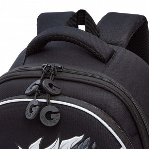 Ранец школьный формованный GRIZZLY с анатомической спинкой на ножках, для мальчика