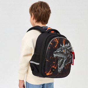 Ранец школьный формованный GRIZZLY с анатомической спинкой на ножках, для мальчика