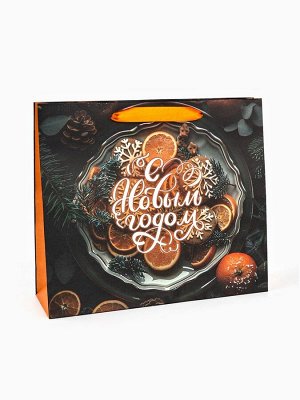 Пакет подарочный новогодний бумажный, «Атмосфера Нового Года», 31x26x11 см