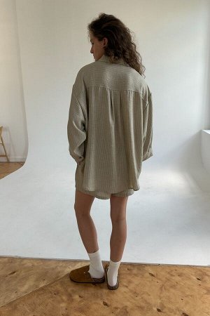 Костюм женский  SET019/33/Оливковый, белый